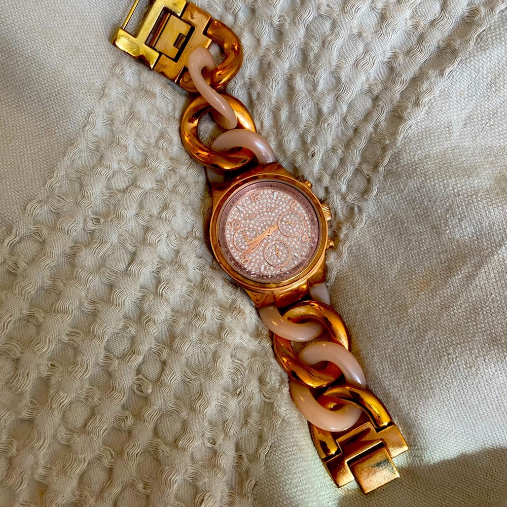 Rose gold Michael Kors watch